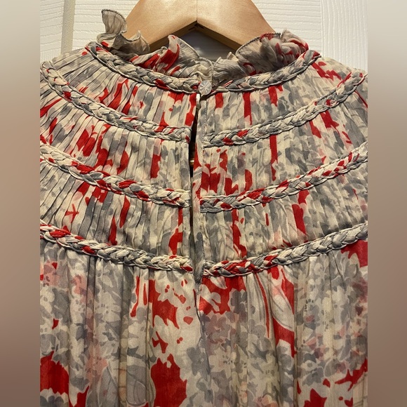 Ralph Lauren Floral Crinkled Georgette Dress size 4 - Picture 8 of 9